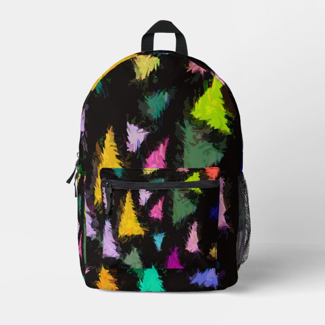 Ditzy Triangles Printed Backpack (Front)