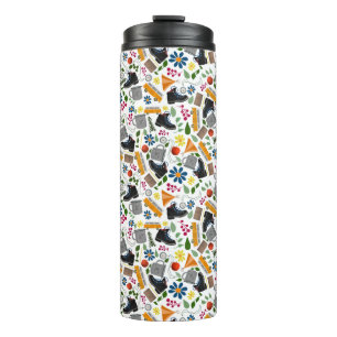 Ditzy Whimsical Hiking Pattern   Folk Art Outdoor Thermal Tumbler