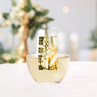 diuliogriebq stemless wine glass