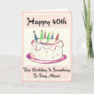 Diva'  40th Birthday Card for Baby Boomer Women
