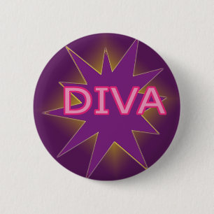 DIVA 6 CM ROUND BADGE