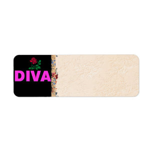 Diva Address Label