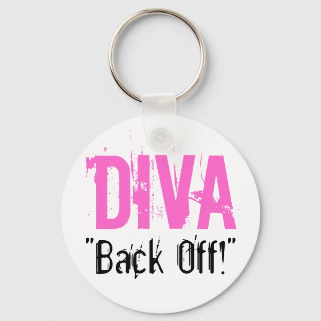 DIVA - "Back Off!" Keychain (Front)