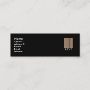 Diva Barcode Style Mini Business Card