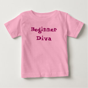 Diva Beginner Cute Sassy Girly Quote Baby T-Shirt