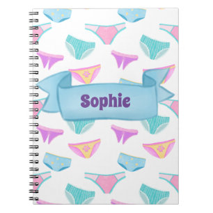 Diva Big Girl Your Name Panties Girly Glam Notebook