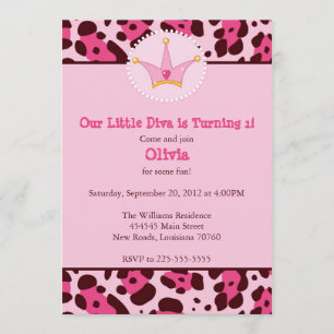 Diva Birthday Party Invitation