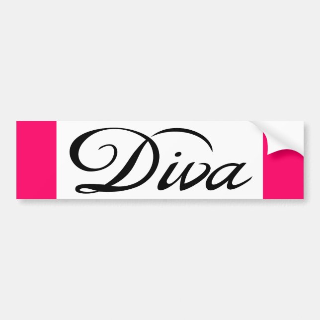 diva bumper sticker (Front)