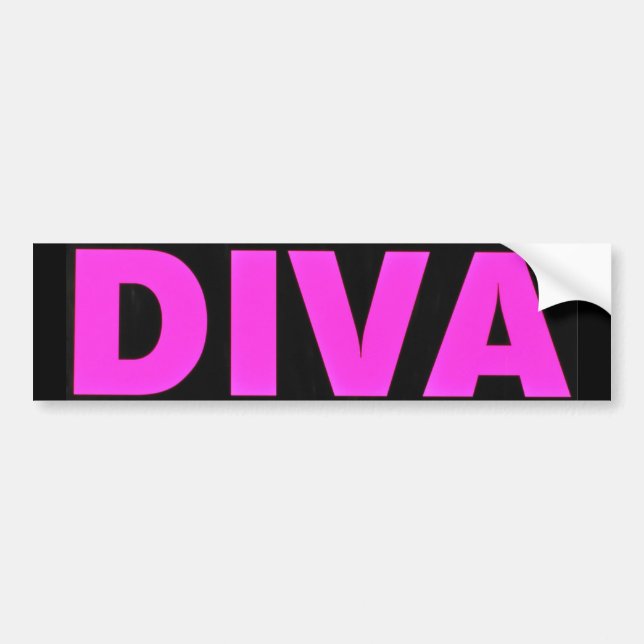 Diva Bumper Sticker (Front)
