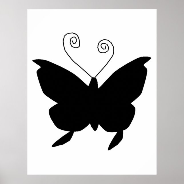 Diva Butterfly In Black Poster (Front)