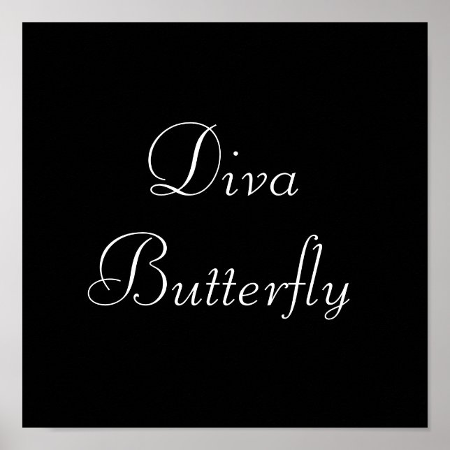 Diva Butterfly Poster (Front)