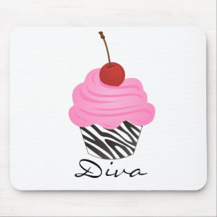 Diva Cupcake Mouse Mat