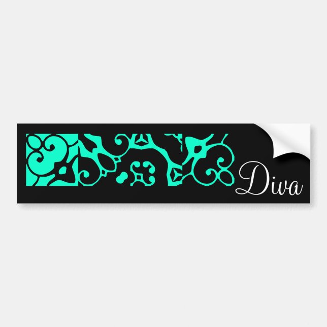 Diva Designer Name II Bumper Sticker (Front)