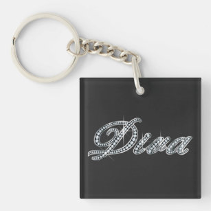 Diva "Diamond Bling"  Key Ring