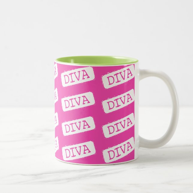 DIVA DIVA DIVA Two-Tone COFFEE MUG (Right)