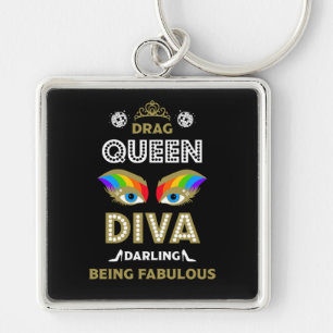 Diva Drag Queen Key Ring