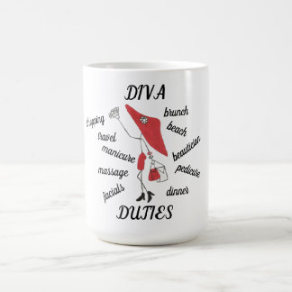 DIVA DUTIES COFFEE MUG