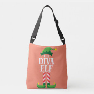 Diva Elf Matching Family Group Christmas Party Crossbody Bag