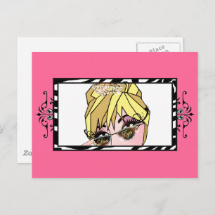 “Diva Eyes” Lashes & Permanent Make Up Postcards