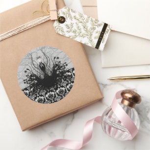 Diva Fashion Sticker - Black and Grey