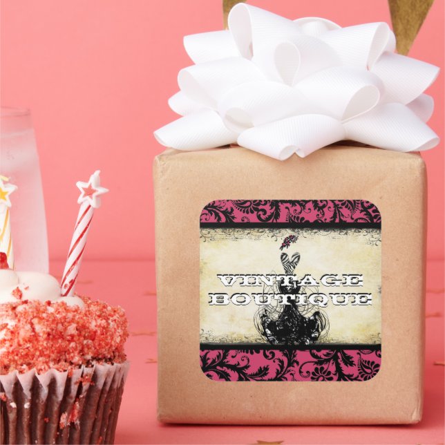 Diva Fashion Sticker Fuchsia Pink  Retro Groovy (Party)