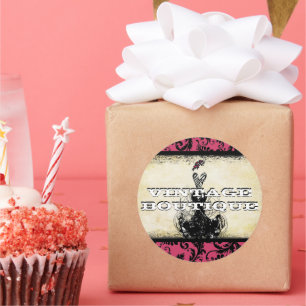 Diva Fashion Sticker Orange Retro Dots