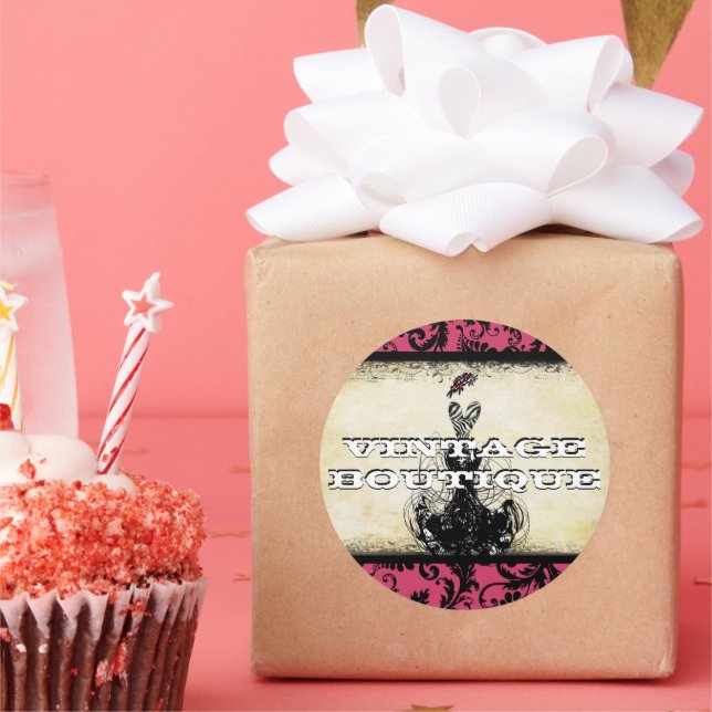 Diva Fashion Sticker Orange Retro Dots (Party)