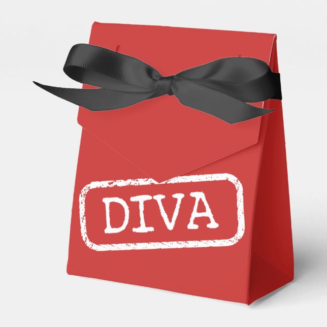 "Diva" Favour Box (Front Side)