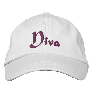 Diva Funny Embroidered Hat