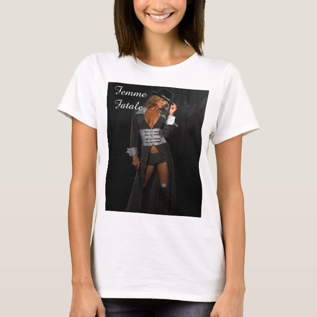 Diva Gangster Femme Fatale T-Shirt (Front)