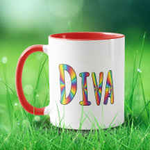 DIVA Gay Pride Rainbow Flag Fabulous LGBT LGBTQ