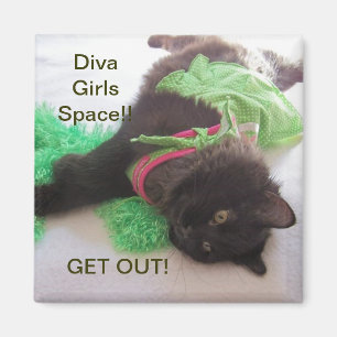 DIVA GIRL LOCKER MAGNET