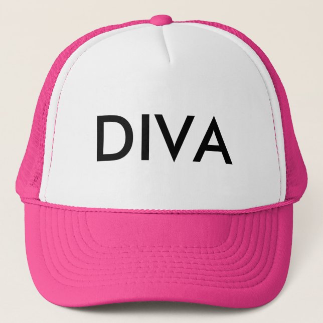 Diva ! hat, for sale ! trucker hat (Front)