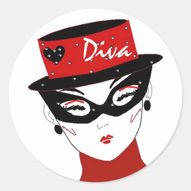 "Diva I" Sticker (Front)