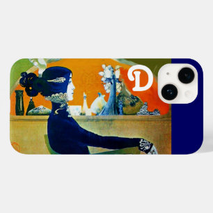 DIVA IN BLUE ,BEAUTY FASHION MONOGRAM Case-Mate iPhone 14 CASE