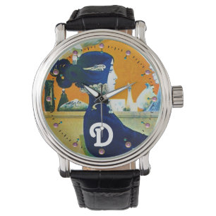 DIVA IN BLUE ,BEAUTY FASHION MONOGRAM WATCH