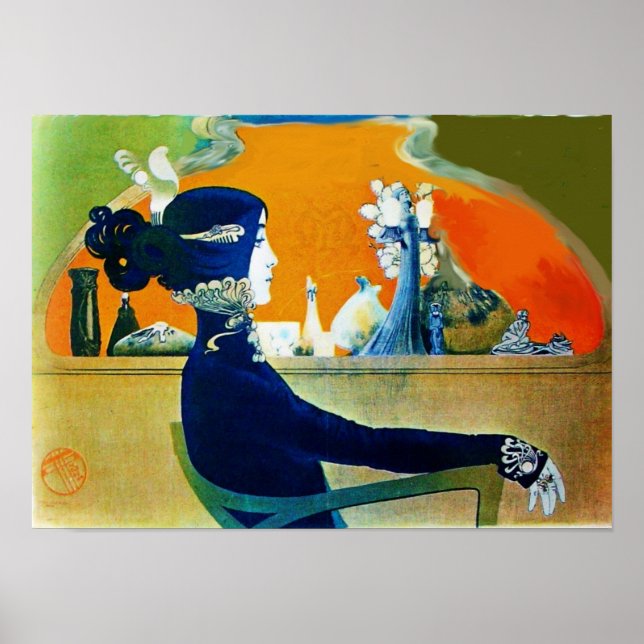 DIVA IN BLUE / Beauty,Hair,Fashion Poster (Front)