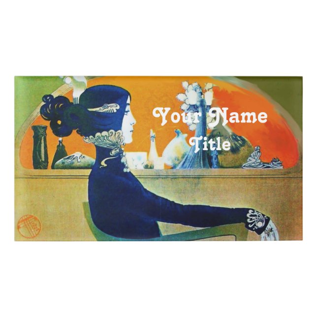 DIVA IN BLUE / HAIR ,BEAUTY,FASHION NAME TAG (Front)