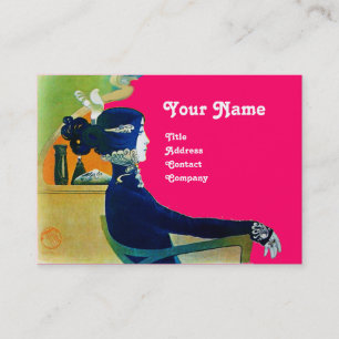DIVA IN BLUE MONOGRAM Beauty Salon ,Makeup Artist Business Card