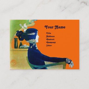 DIVA IN BLUE MONOGRAM Beauty Salon ,Makeup Artist Business Card