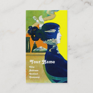 DIVA IN BLUE MONOGRAM Beauty Salon ,Makeup Artist Business Card