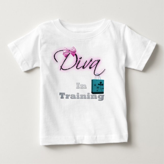 Diva In Training Baby T-Shirt (Front)