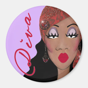 "DIVA is a four letter word..." magnet