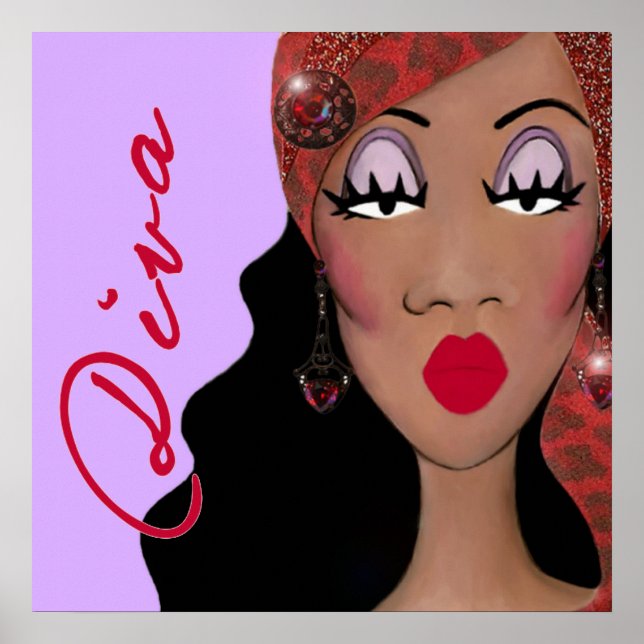 Diva is a Four Letter Word Poster (Front)