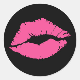 "Diva Lips" Classic Round Sticker