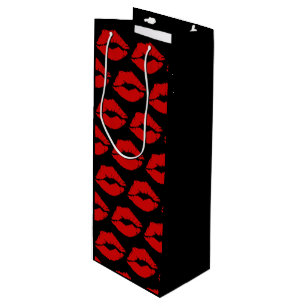 "Diva Lips" /Red Wine Gift Bag