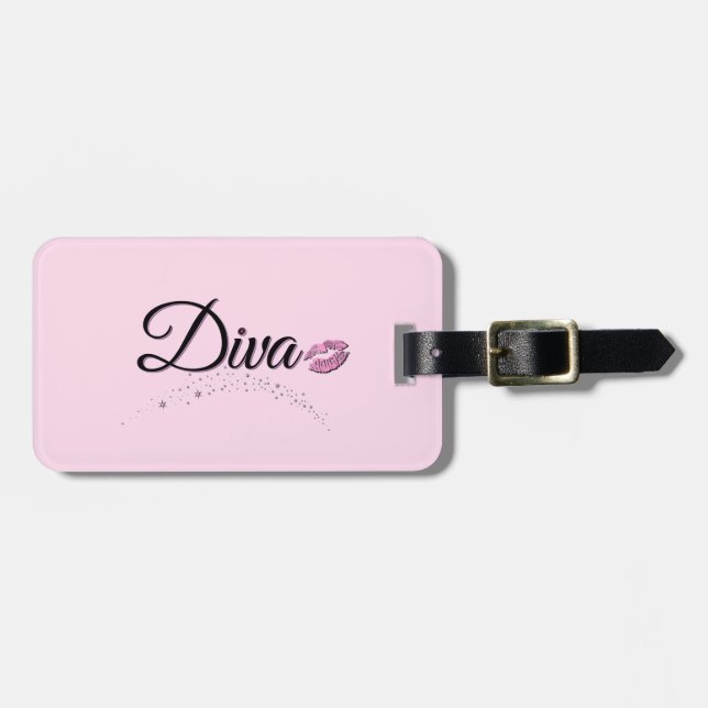 Diva Luggage Tag (Front Horizontal)