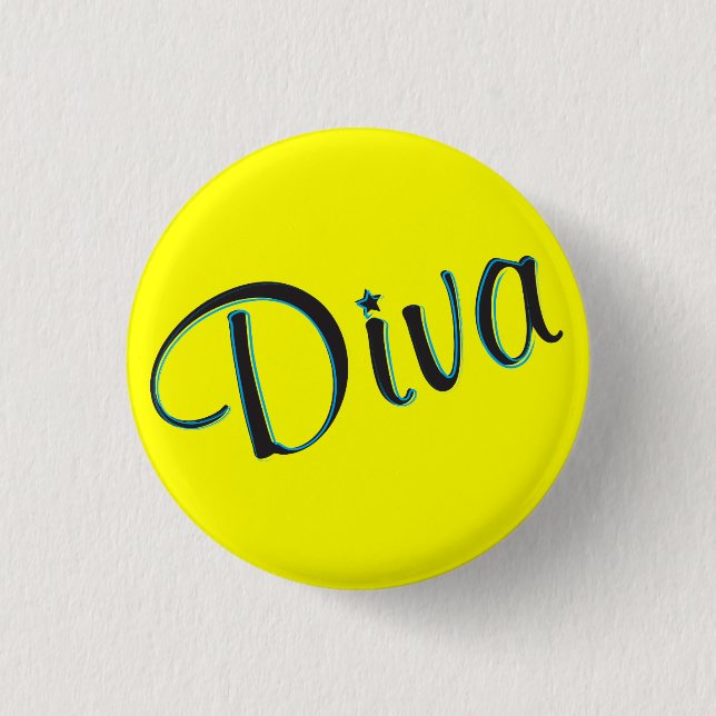 Diva Mini Button (Front)