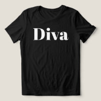 Diva Minimalist Chic Funny T-Shirt