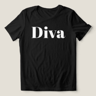 Diva Minimalist Chic Funny T-Shirt Tri-Blend Shirt